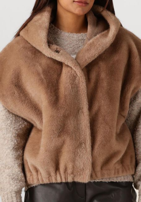 Bruine STUDIO AR Faux fur jas OLENA - large