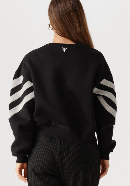 Zwarte ALIX THE LABEL Sweater LADIES KNITTED CROPPED SWEATER - large