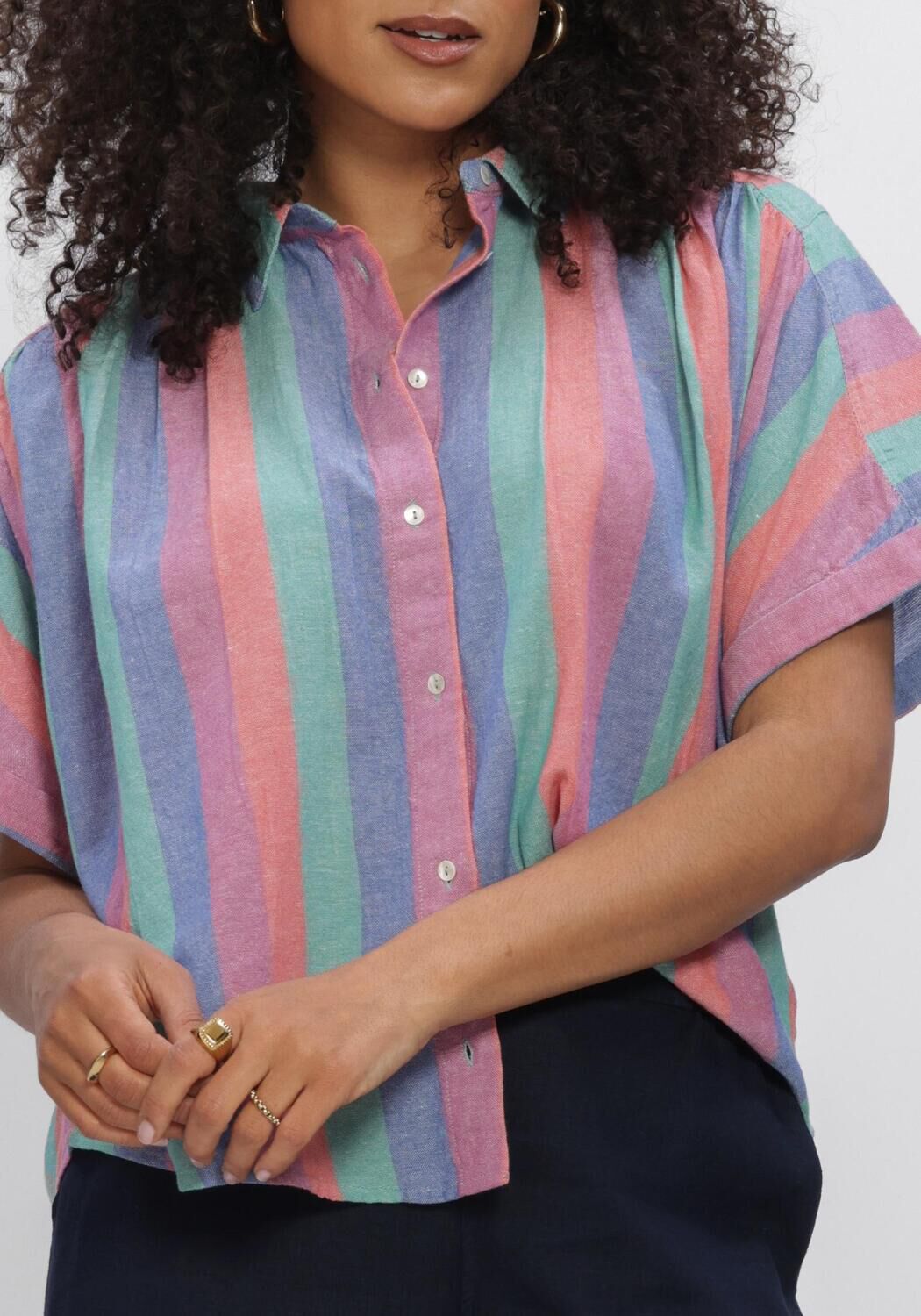 BY-BAR SUNNY RAINBOW PLEATS BLOUSE Blouses en multicolore - large