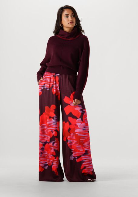 CAROLINE BISS Pantalon large 4594 en rouge - large