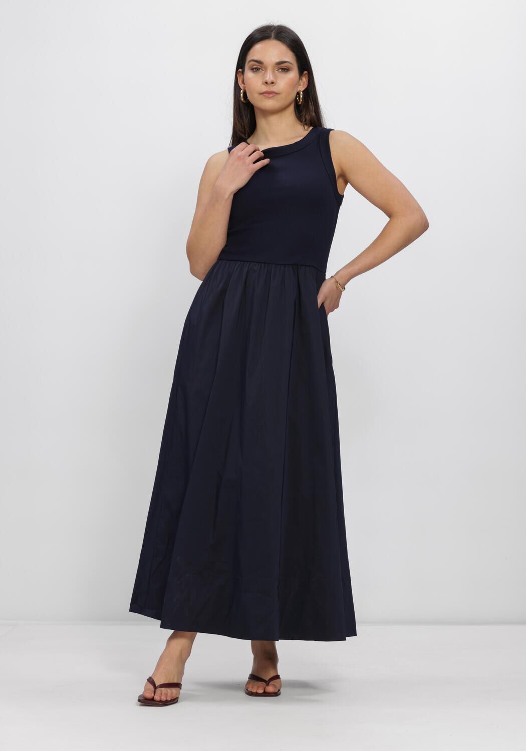 NOTRE-V Robe maxi NV-HANNE Bleu fonc&eacute; - large