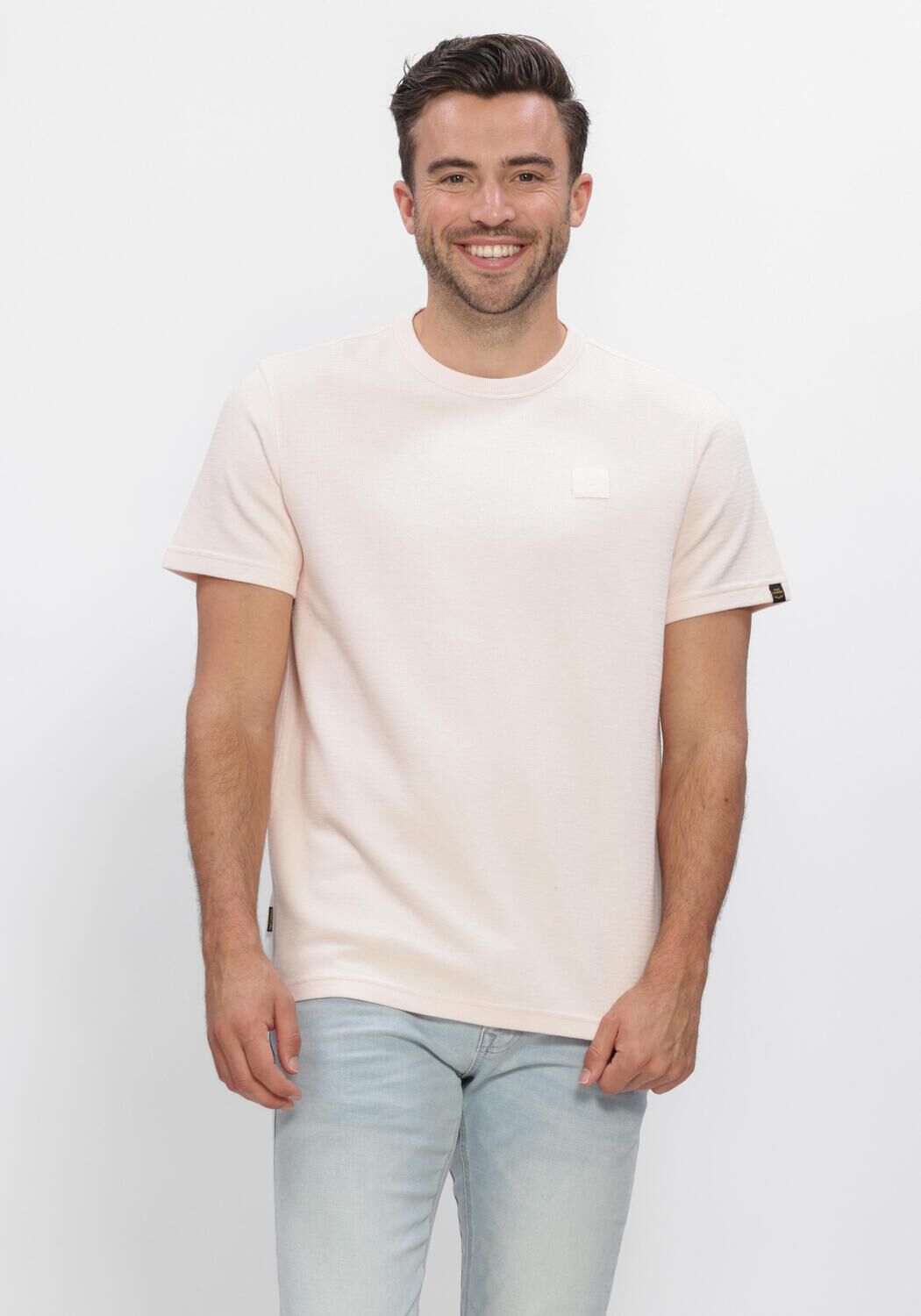 Lichtroze PME LEGEND Polo SHORT SLEEVE R-NECK RUSSEL JERSEY INTERLOCK - large