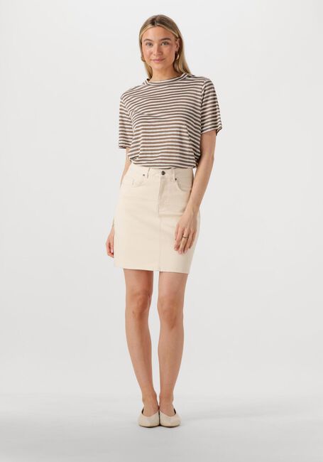 OBJECT Mini-jupe OBJELLEN HW SHORT TWILL SKIRT Écru - large