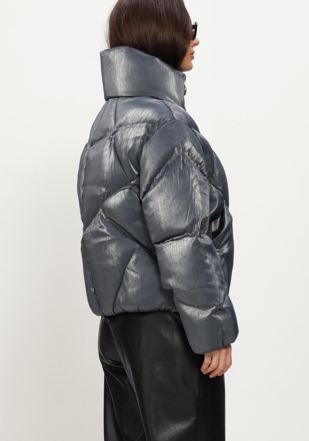 Grijze KRAKATAU Gewatteerde jas QW531 - large