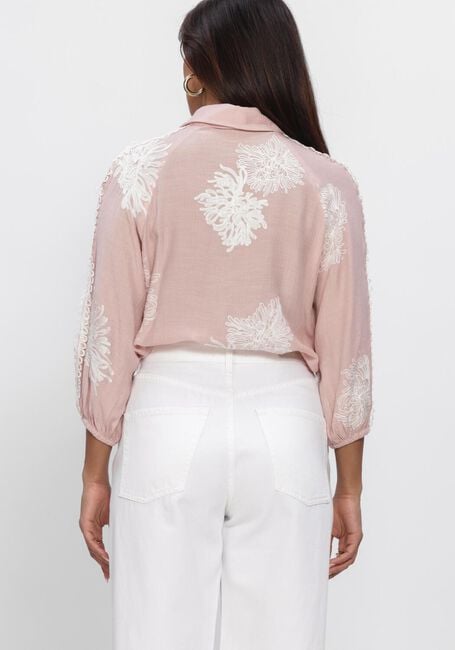 JANSEN AMSTERDAM RAELLA BLOUSE AE 701 3/4 SLEEVE EMBROIDERY Blouses Rose clair - large