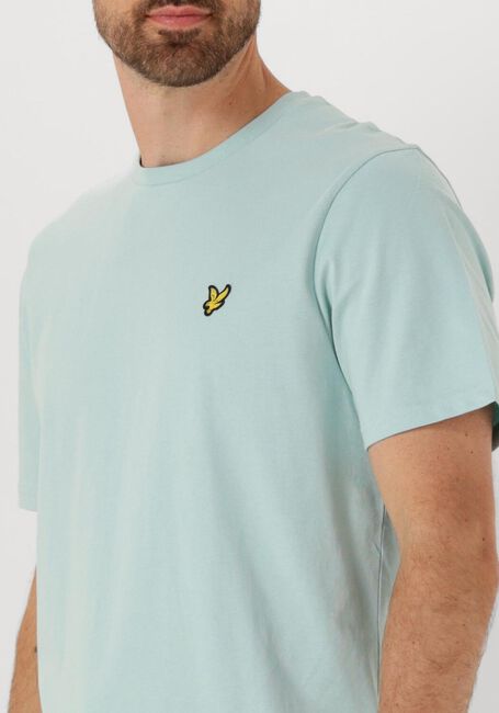 Lichtblauwe LYLE & SCOTT T-shirt PLAIN T-SHIRT - large