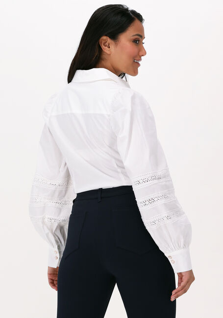 SUMMUM SHIRT LACE APPLIQUÉ POPLIN STR Blouses Blanc - large