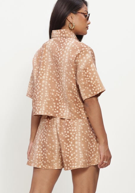 Camel REFINED DEPARTMENT  LADIES WOVEN CROPPED BLOUSE BAMBI PRINT ADELINE - large