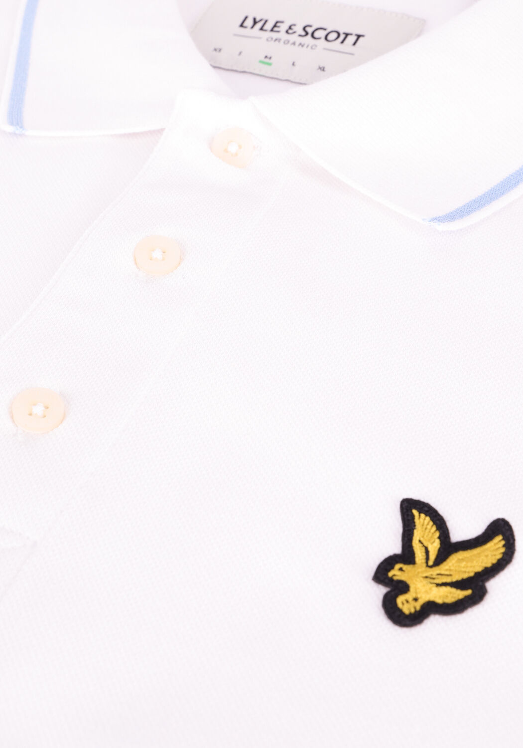 LYLE & SCOTT Polo TIPPED POLO SHIRT en blanc - large