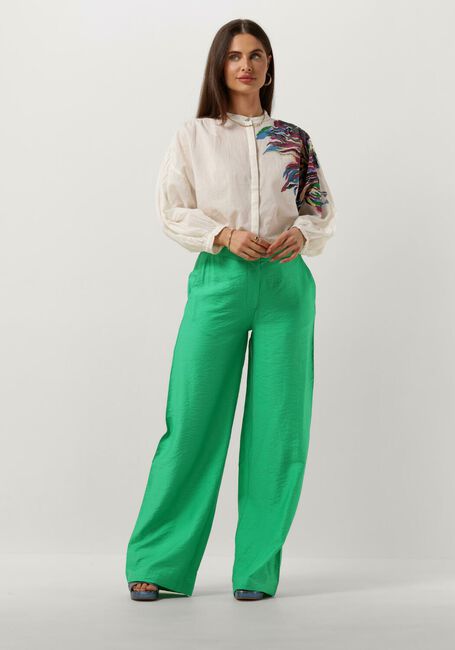 POM AMSTERDAM Pantalon large LUSH GREEN PANTS en vert - large