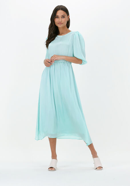 Turquoise NA-KD Midi jurk BALLOON SLEEVE STRUCTURED MIDI DRESS - large