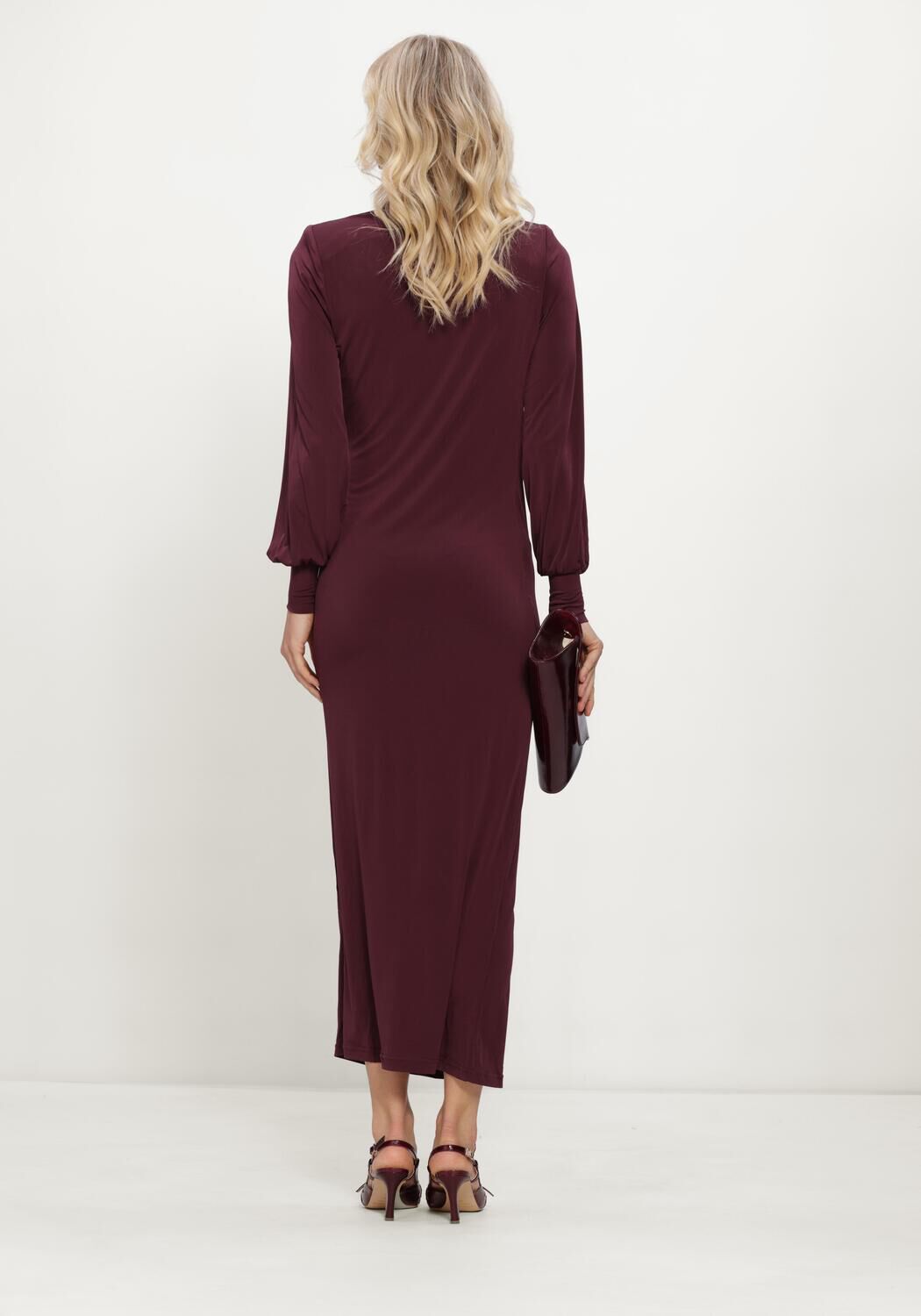 NOTRE-V Robe maxi NV-ISELLA Bordeaux - large