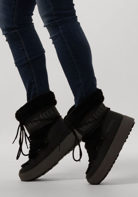 MOON BOOT Snowboots LTRACK FAUX FUR en noir - large