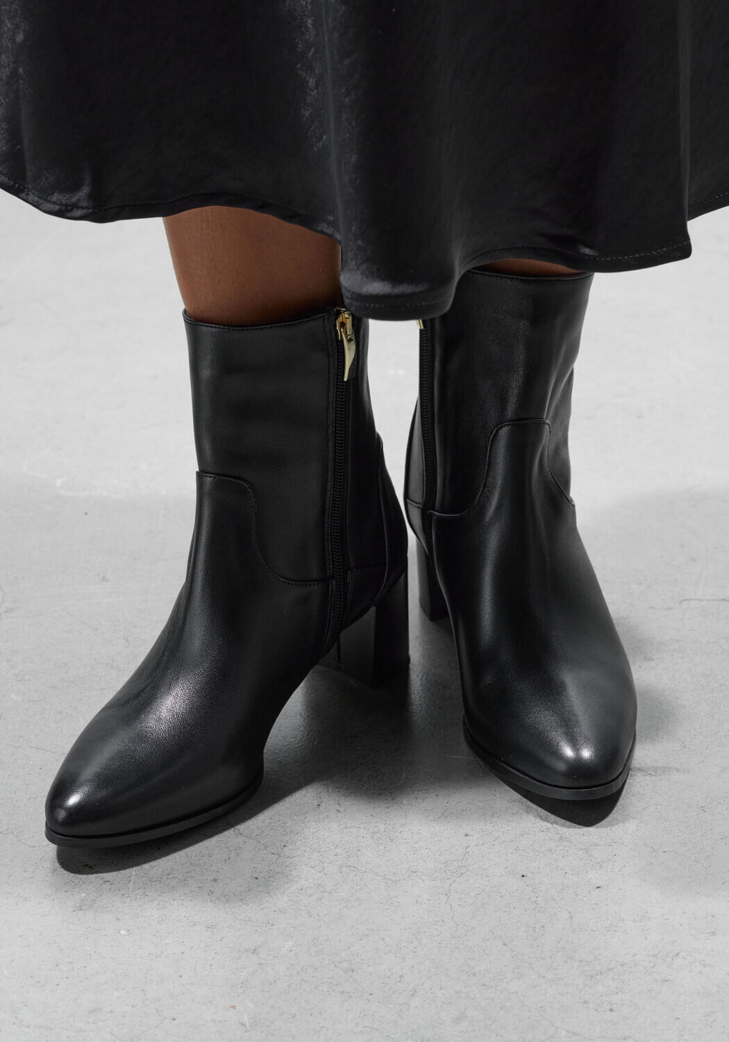 Zwarte LINA LOCCHI Enkellaarsjes 8543 - large