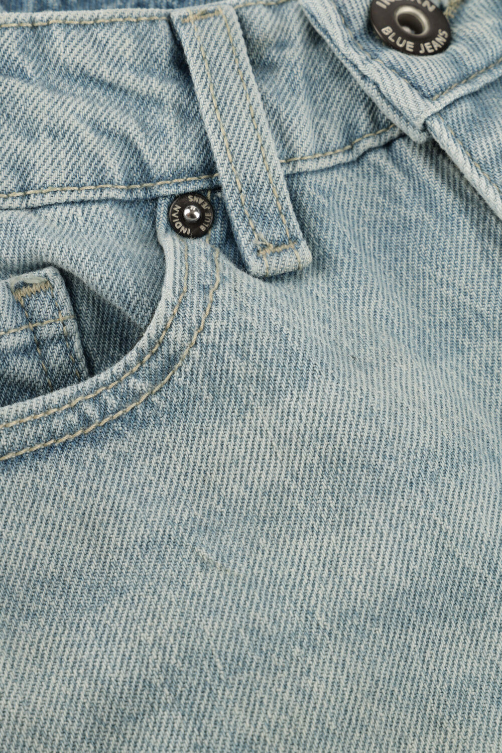 INDIAN BLUE JEANS Pantalon courts WIDE DENIM SHORT LIGHT JEANS Bleu clair - large