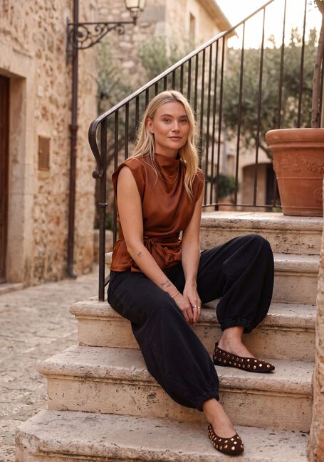 LINA LOCCHI Haut LL-BARBARA en marron - large