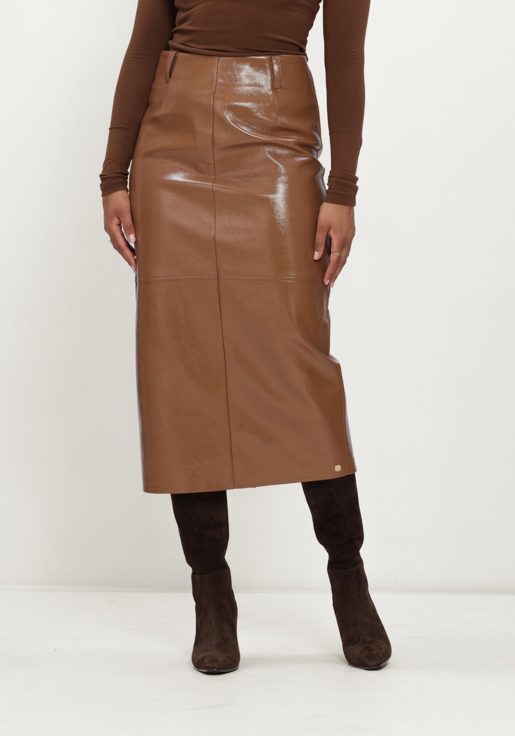 JOSH V Jupe midi XER SKIRT en marron - large