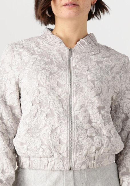 JANSEN AMSTERDAM Jack JOSIEN JASJE J 275 JACQUARD BOMBER LONG SLEEVE en gris - large