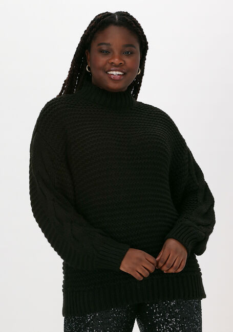 Zwarte NA-KD Trui CABLE KNITTED SWEATER - large