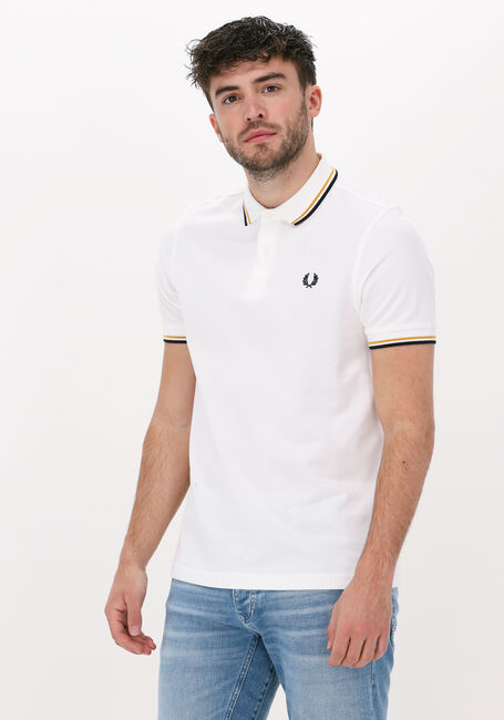 FRED PERRY Polo TWIN TIPPED FRED PERRY SHIRT Blanc - large