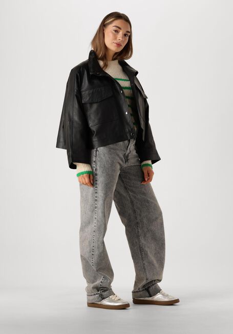 CO'COUTURE PHOEBECC LEATHER BOX JACKET Vestes en noir - large