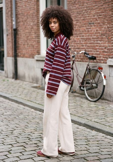 THE LOLA CLUB Pull EMILIA POLO Bordeaux - large