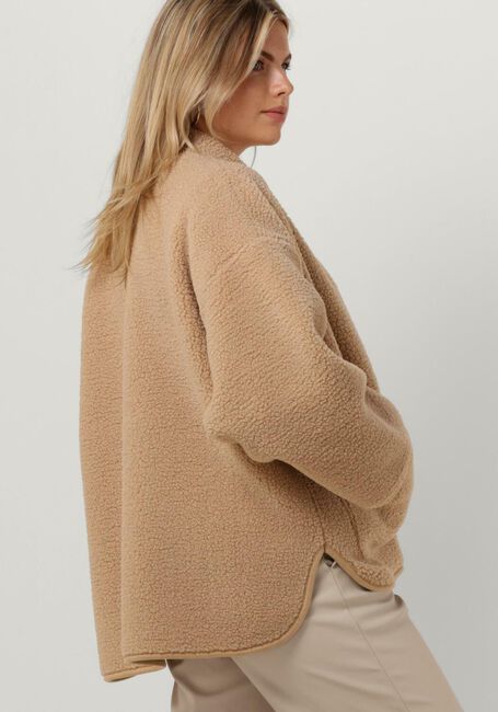 Camel KNIT-TED Leren jas JOKO - large