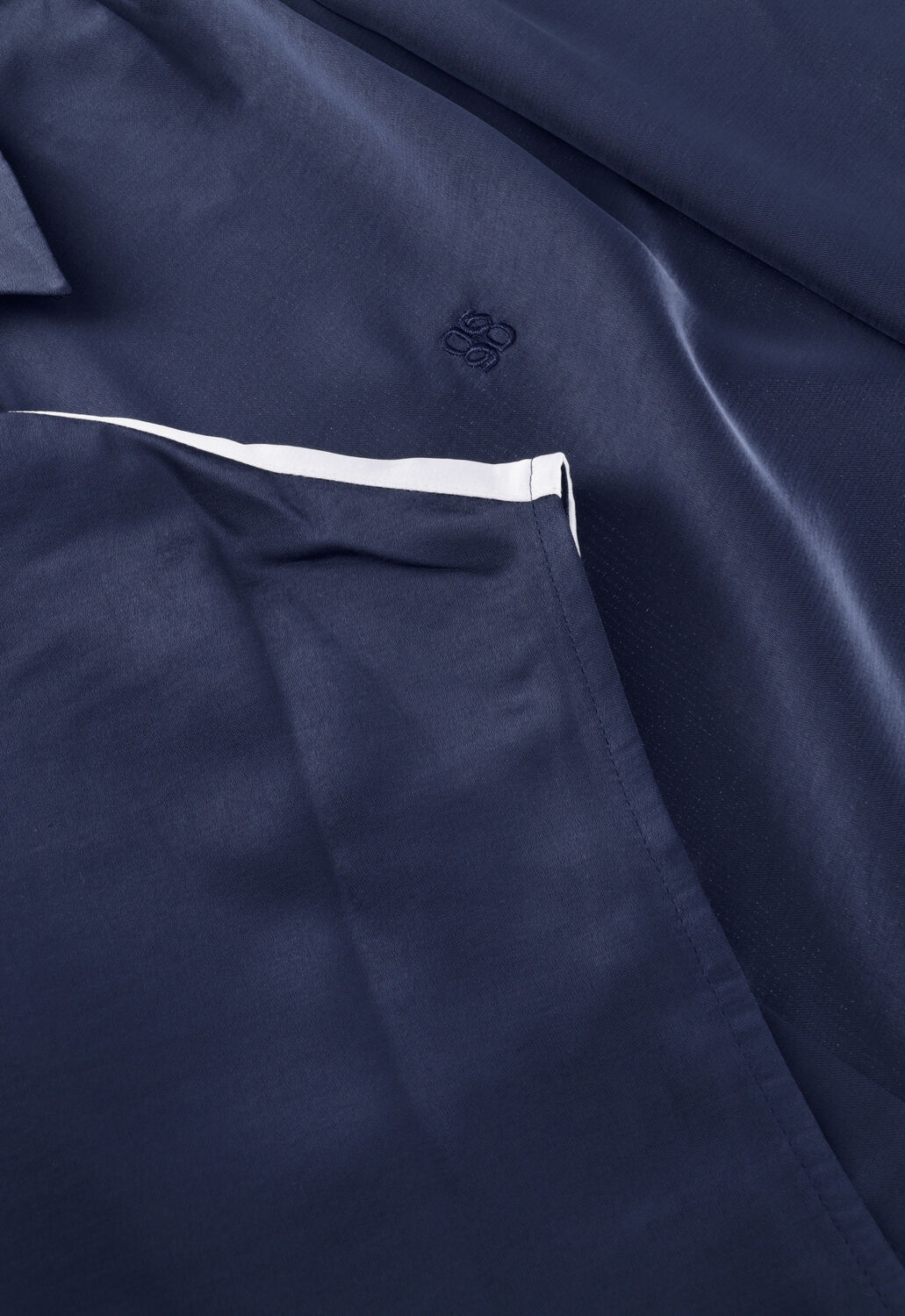 Donkerblauwe DANTE6  SIREN TIE KNOT SHIRT - large