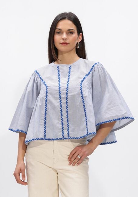 BY-BAR DAVIN PIN STRIPE BLOUSE Blouses en bleu - large