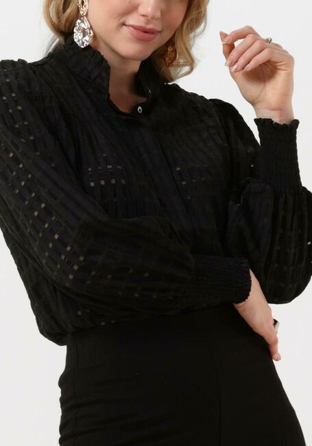 CO'COUTURE PETRA CREPE CHECK SHIRT Blouses en noir - large