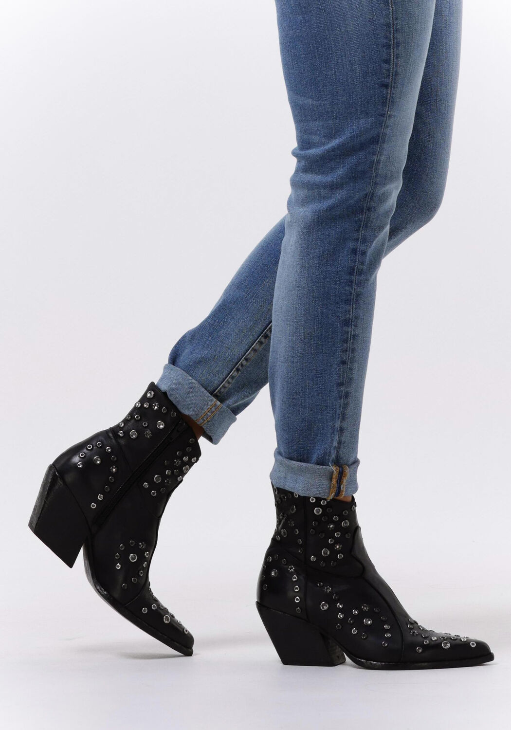 ELENA IACHI Santiags E3405 en noir - large