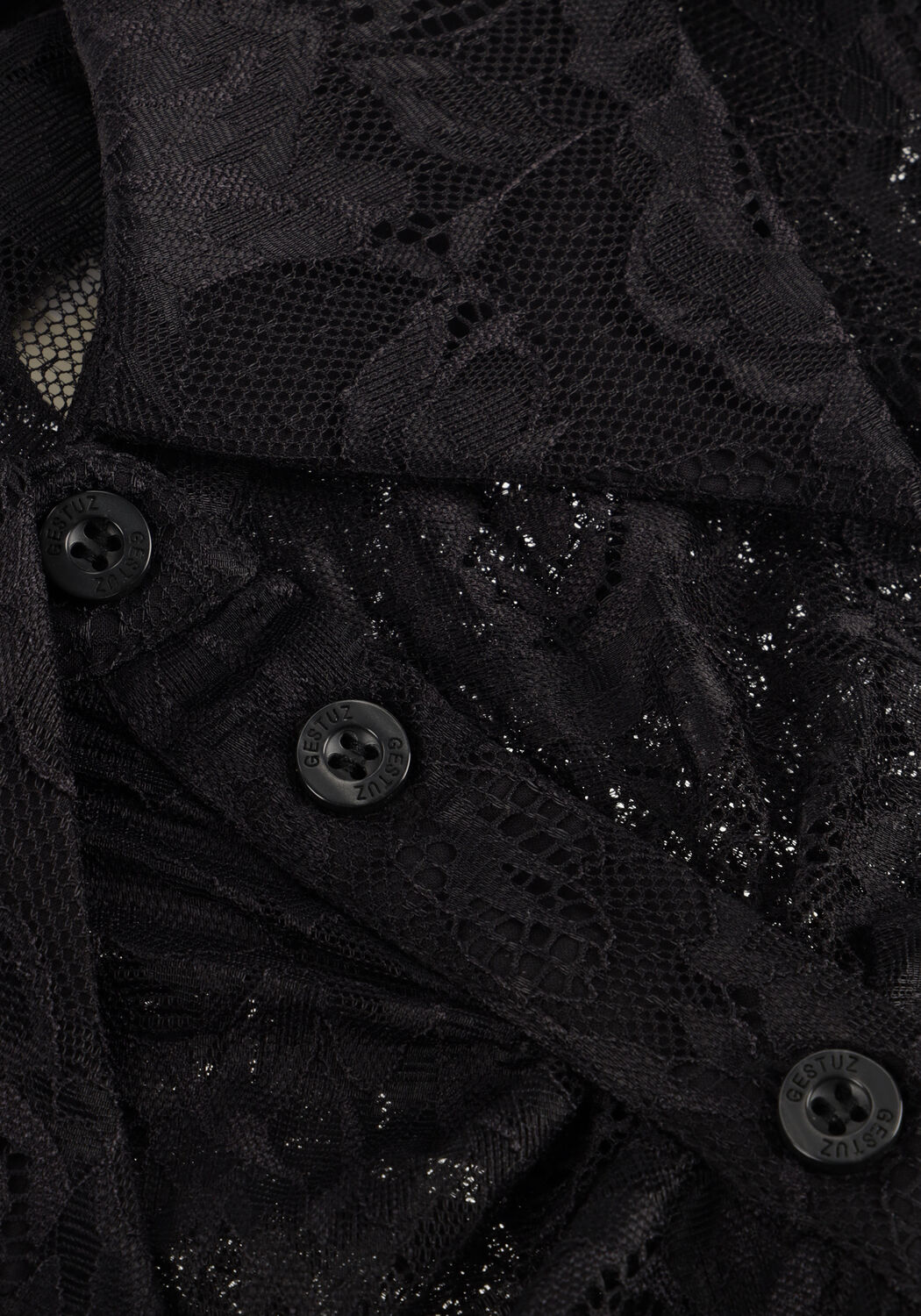 Zwarte GESTUZ  GZLEALA SHIRT - large