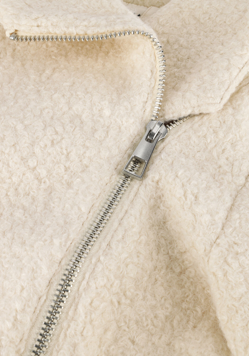 Creme ANOTHER LABEL Teddy jas JULIET BIKER JACKET - large