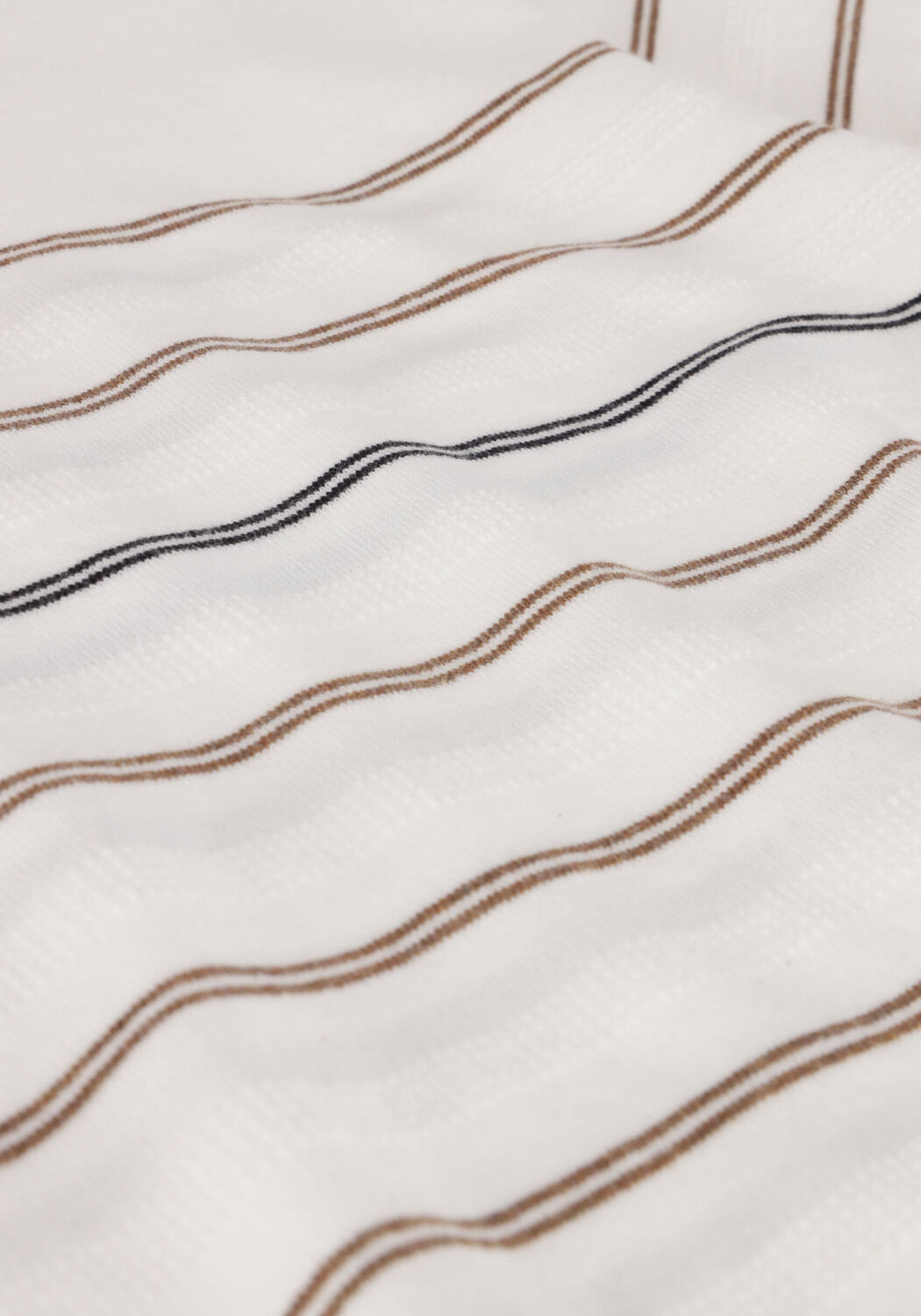 DSTREZZED T-shirt CREW S/S COTTON STRUCTURE STRIPE en blanc - large