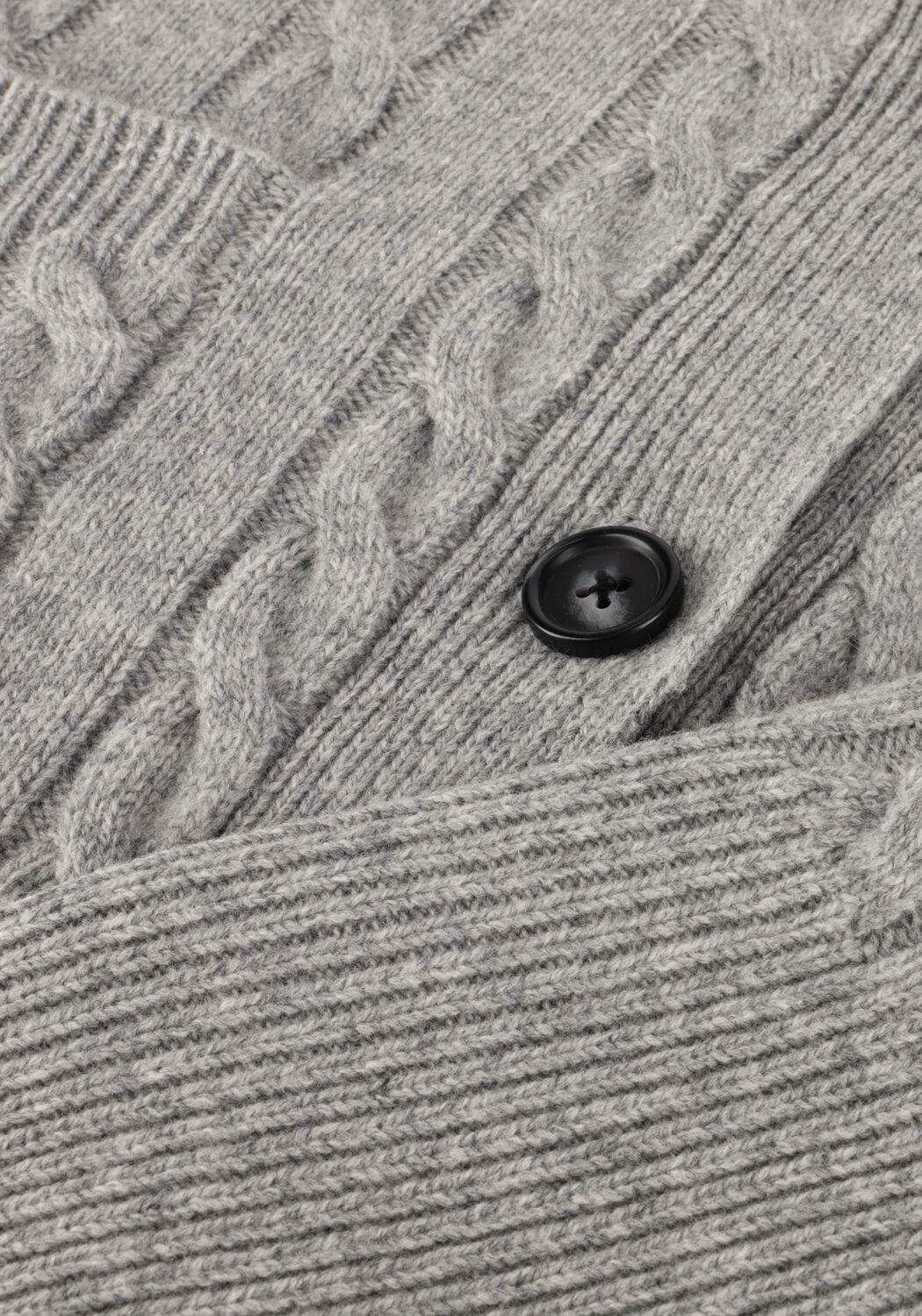 Lichtgrijze SECOND FEMALE Vest ALPHINE KNIT CARDIGAN - large