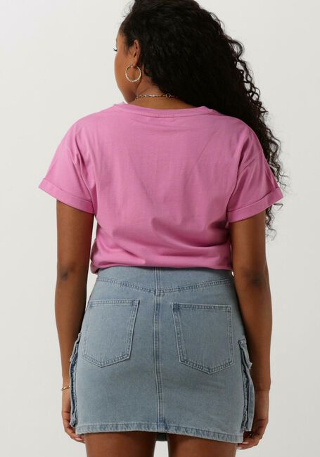 COLOURFUL REBEL T-shirt UNI LOGO BOXY TEE en rose - large