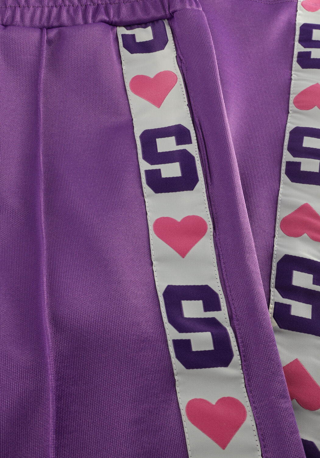 Salty Stitch Pantalon large TRACK PANTS en violet - large