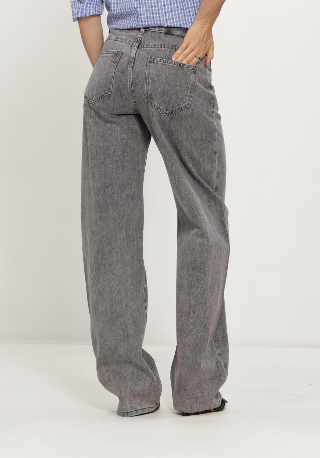 Grijze HAUTE L'AMITI&Eacute; Jeans FLIP BARREL GREY TALL JEANS - large