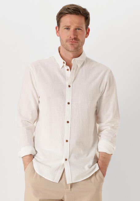 Witte ANERKJENDT Casual overhemd AKLEIF L/S COT/LINEN SHIRT - large