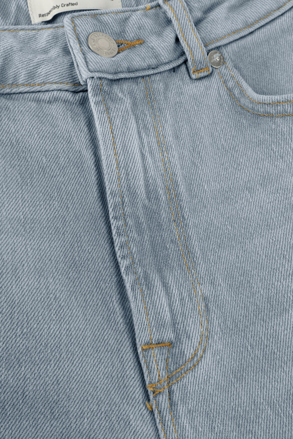 Lichtblauwe SELECTED WOMEN Wide jeans SLFALICE-N HW WIDE LON SKY BLUE JEAT - large