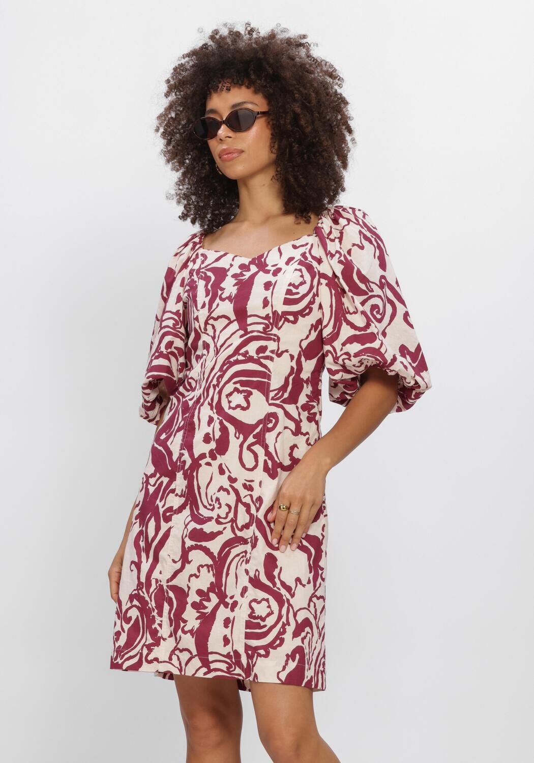 Y.A.S. YASFLEUR 2/4 DRESS S. Robes en rouge - large