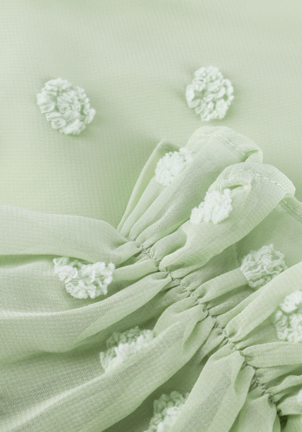 Y.A.S. YASDOTTIE LS WRAP DRESS Robes Menthe - large