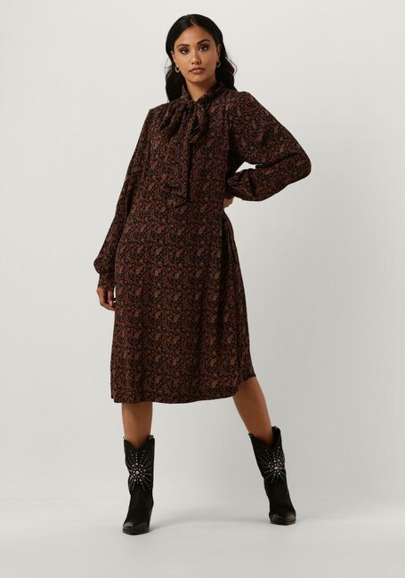 SISSEL EDELBO Robe midi GABRIELE SILK DRESS en noir - large