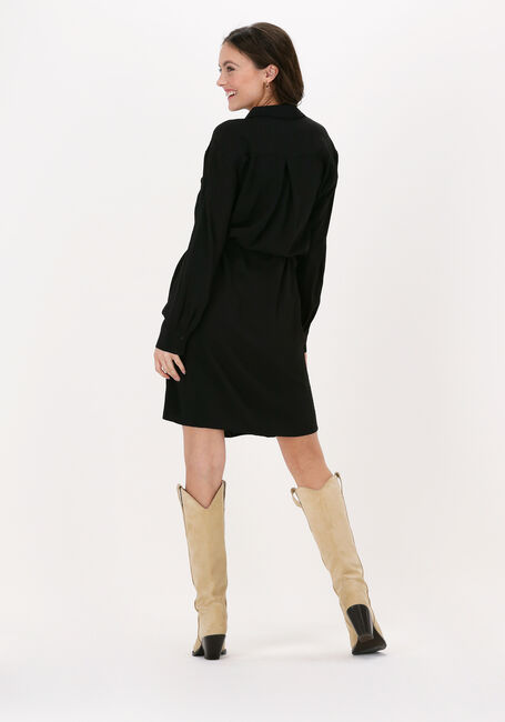 SIMPLE Mini robe WOVEN DRESS CHRISTINA CRINKLE en noir - large