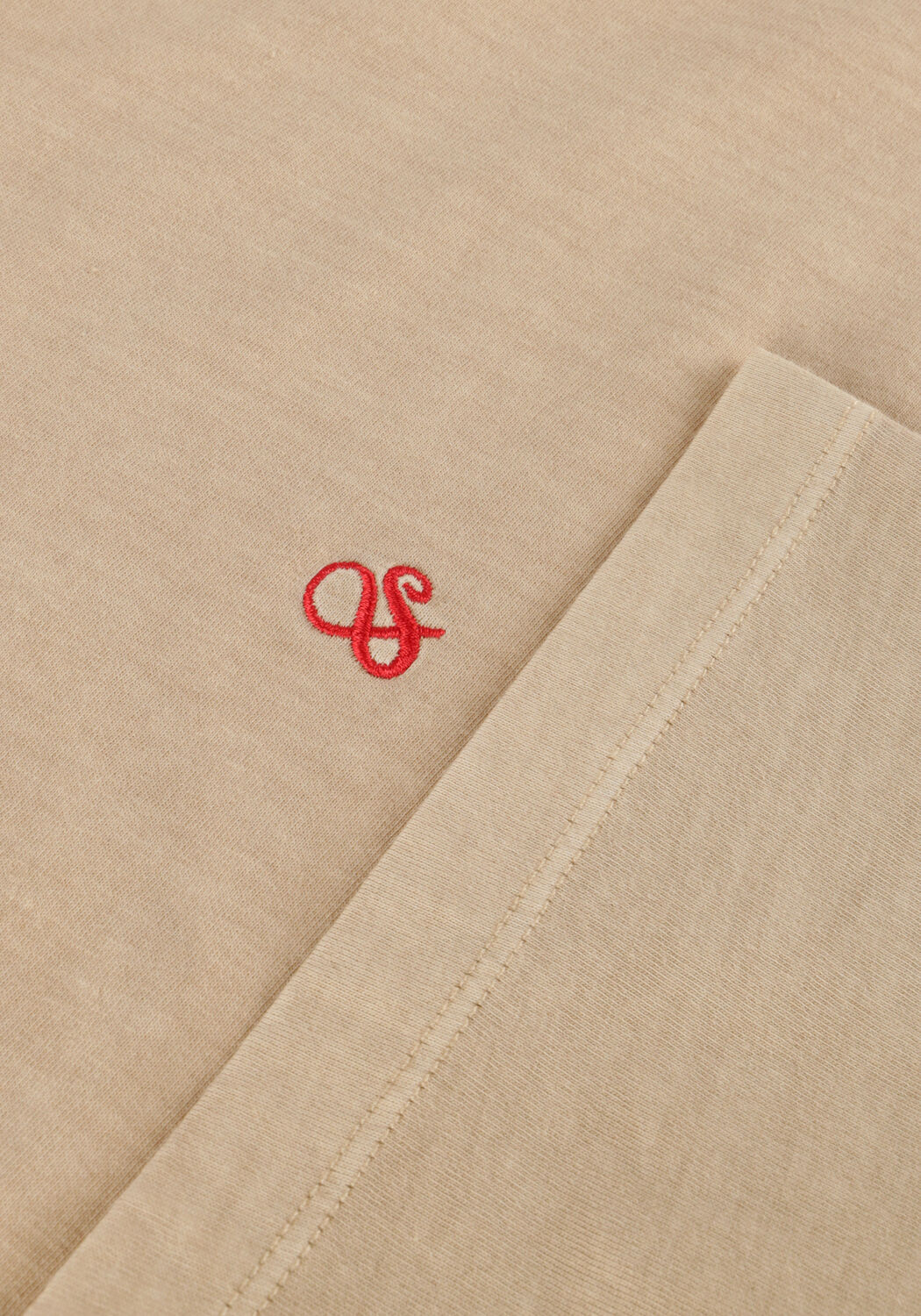 SCOTCH & SODA T-shirt GARMENT DYE LOGO CREW T-SHIRT en beige - large