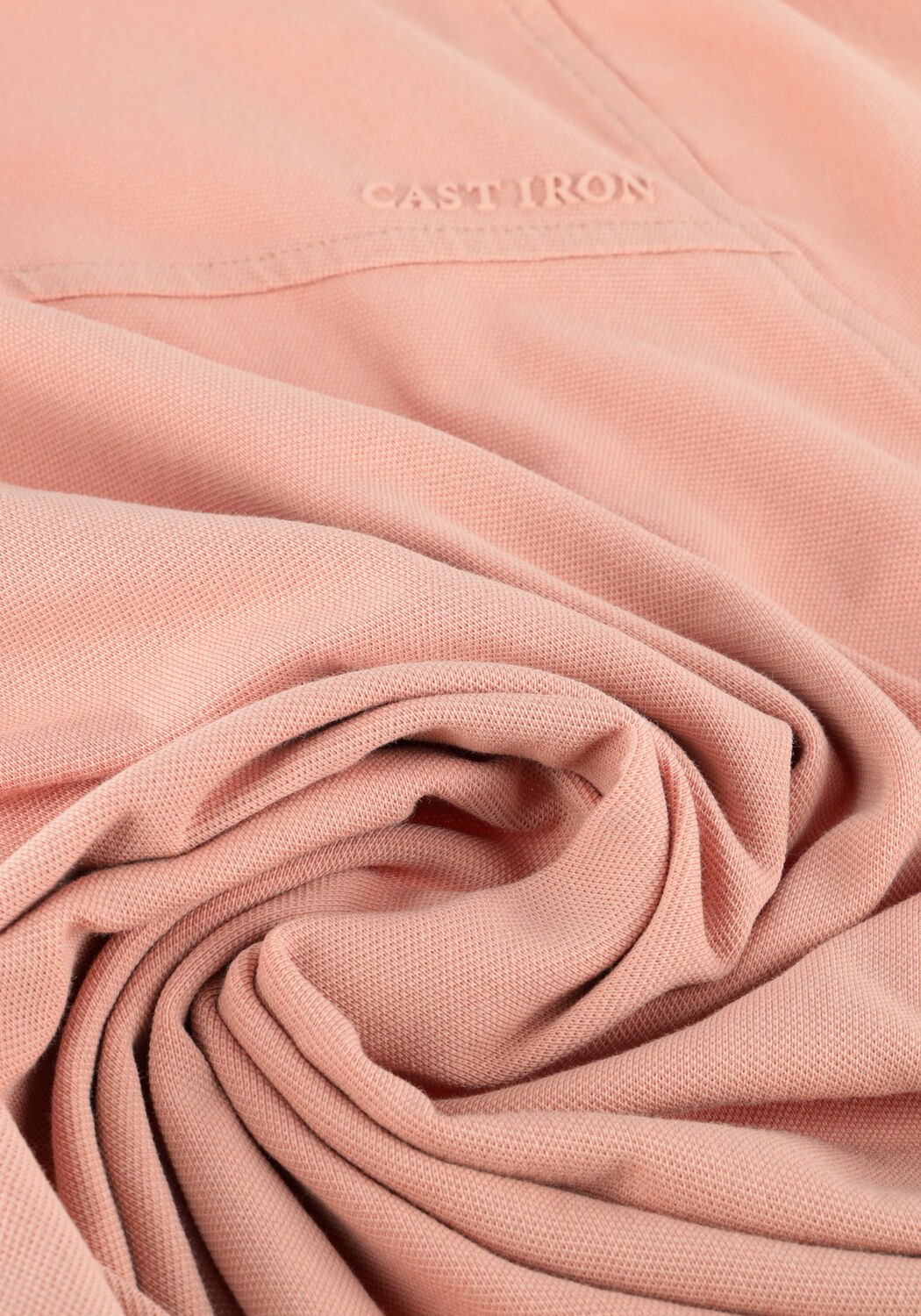 CAST IRON Polo SLIM FIT FINE PIQUE ESSENTIAL en rose - large