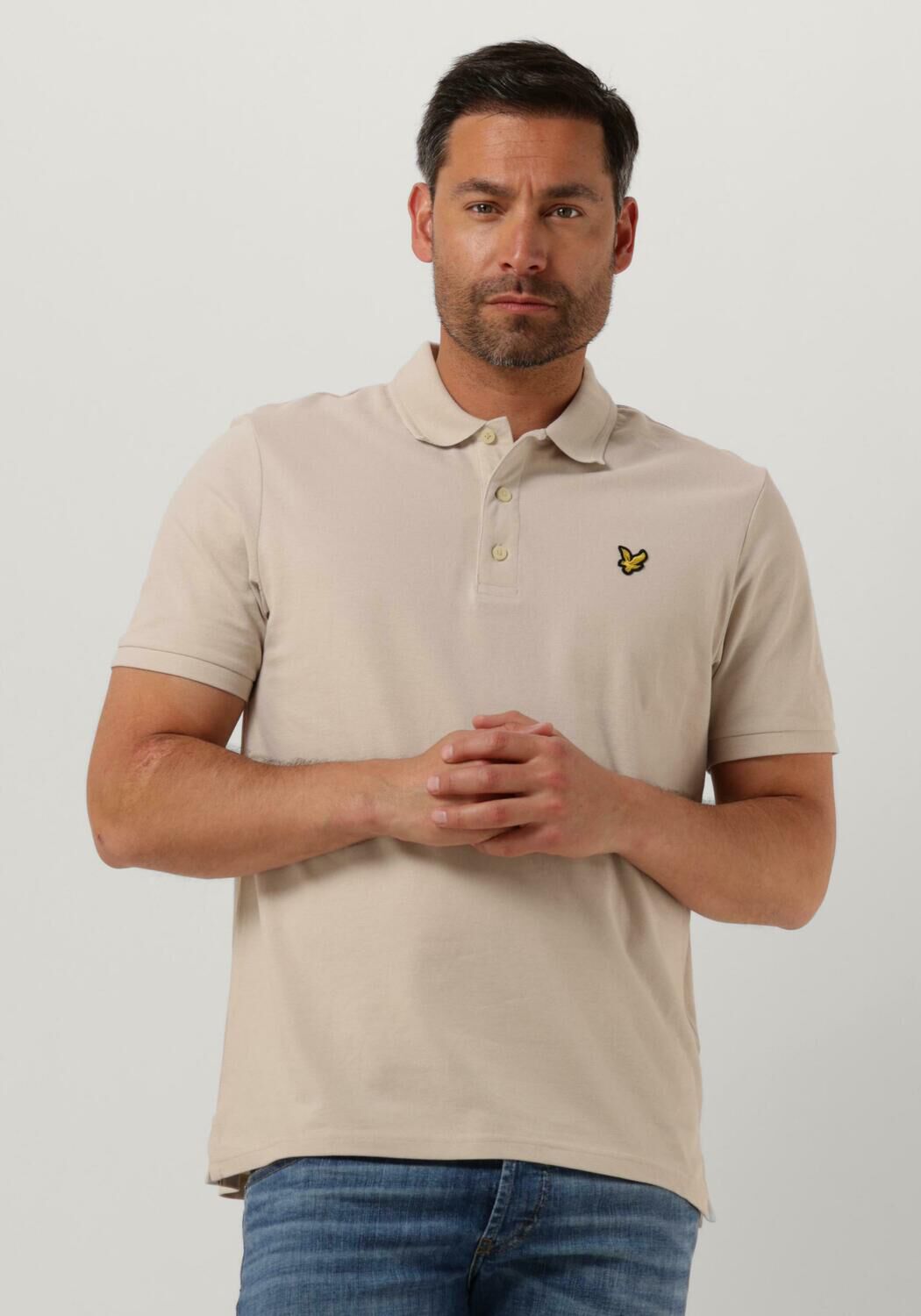 Beige LYLE SCOTT Polo CREST TIPPED POLO SHIRT Omoda