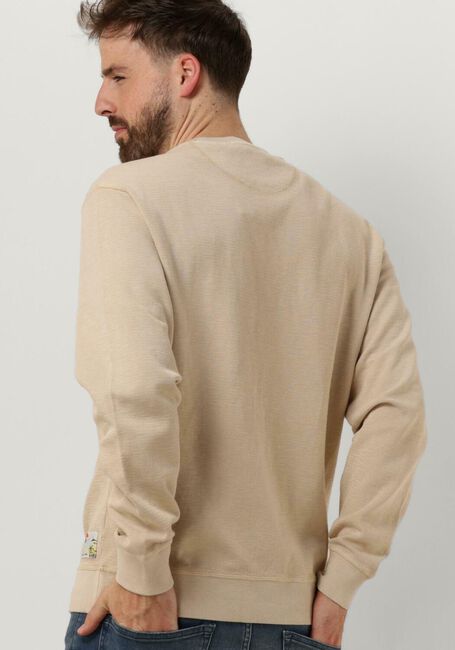 SCOTCH & SODA Chandail GARMENT-DYED STRUCTURED SWEATSHIRT en beige - large