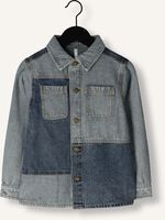 RYLEE + CRU Chemises PATCHWORK OVERSHIRT LIGHT WASHED DENIM Bleu clair RYLEE + CRU Chemises PATCHWORK OVERSHIRT LIGHT WASHED DENIM Bleu clair - medium