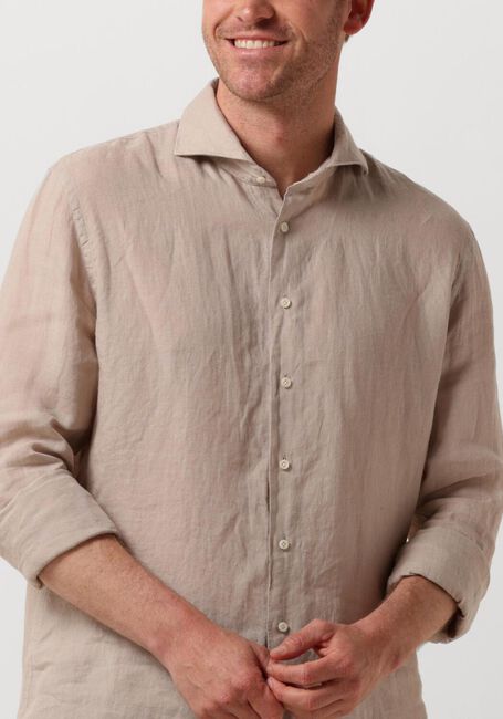 PROFUOMO Chemise décontracté SHIRT X-CUTAWAY SC LINNEN en beige - large